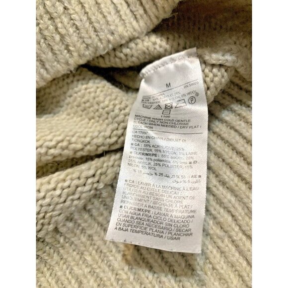 Women’s Fair Isle Wool Sweater Ivory Multicolor Diamond Pattern Sz M Nordiccore - Picture 8 of 13